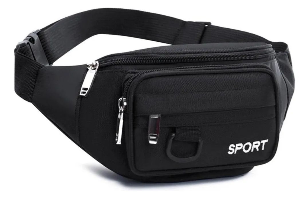 RIÑONERA, BOLSO PARA CINTURA COLOR NEGRO 